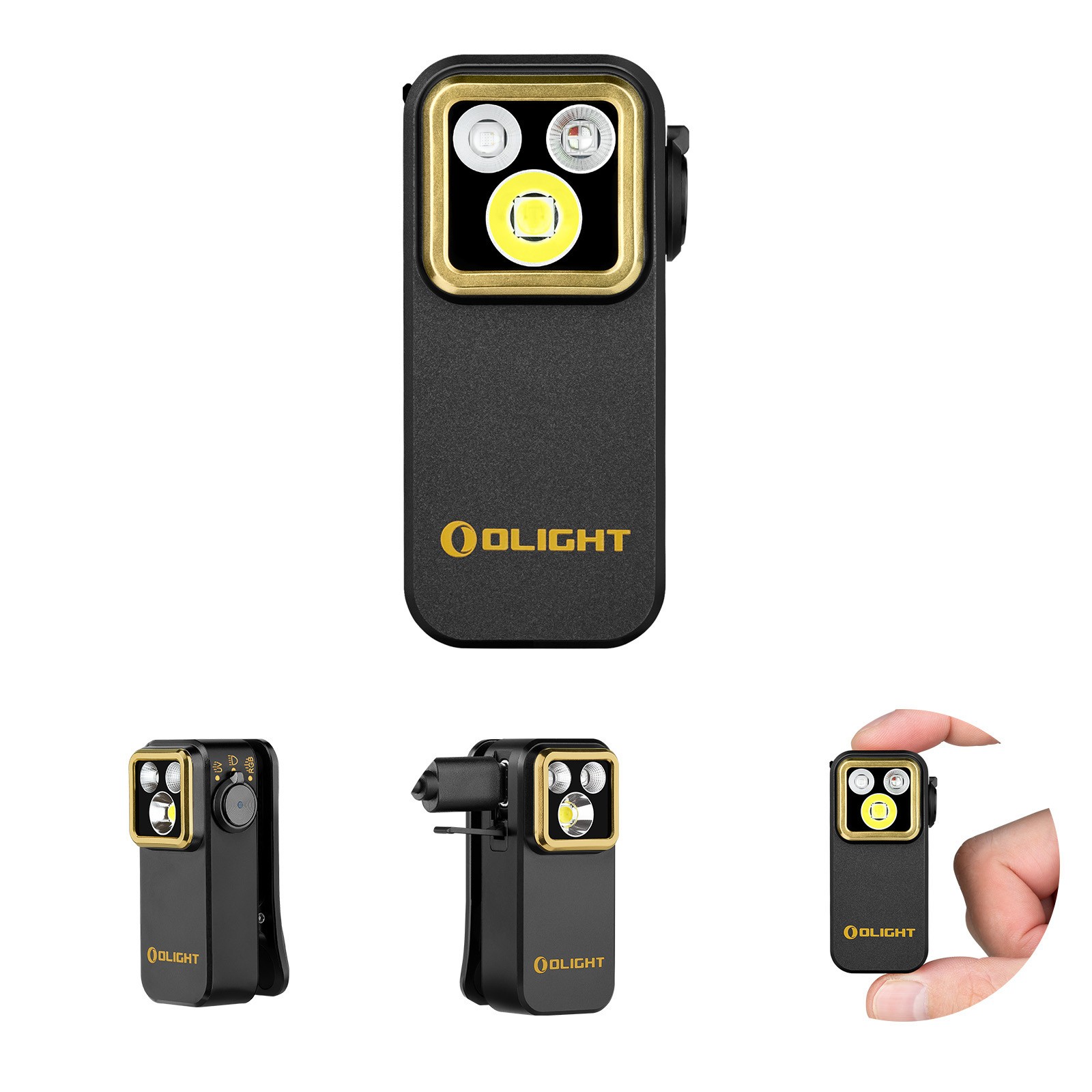 Olight ArkPro Ultra Class 3R Onyx Black CW & Oclip Pro S Black Flashlights