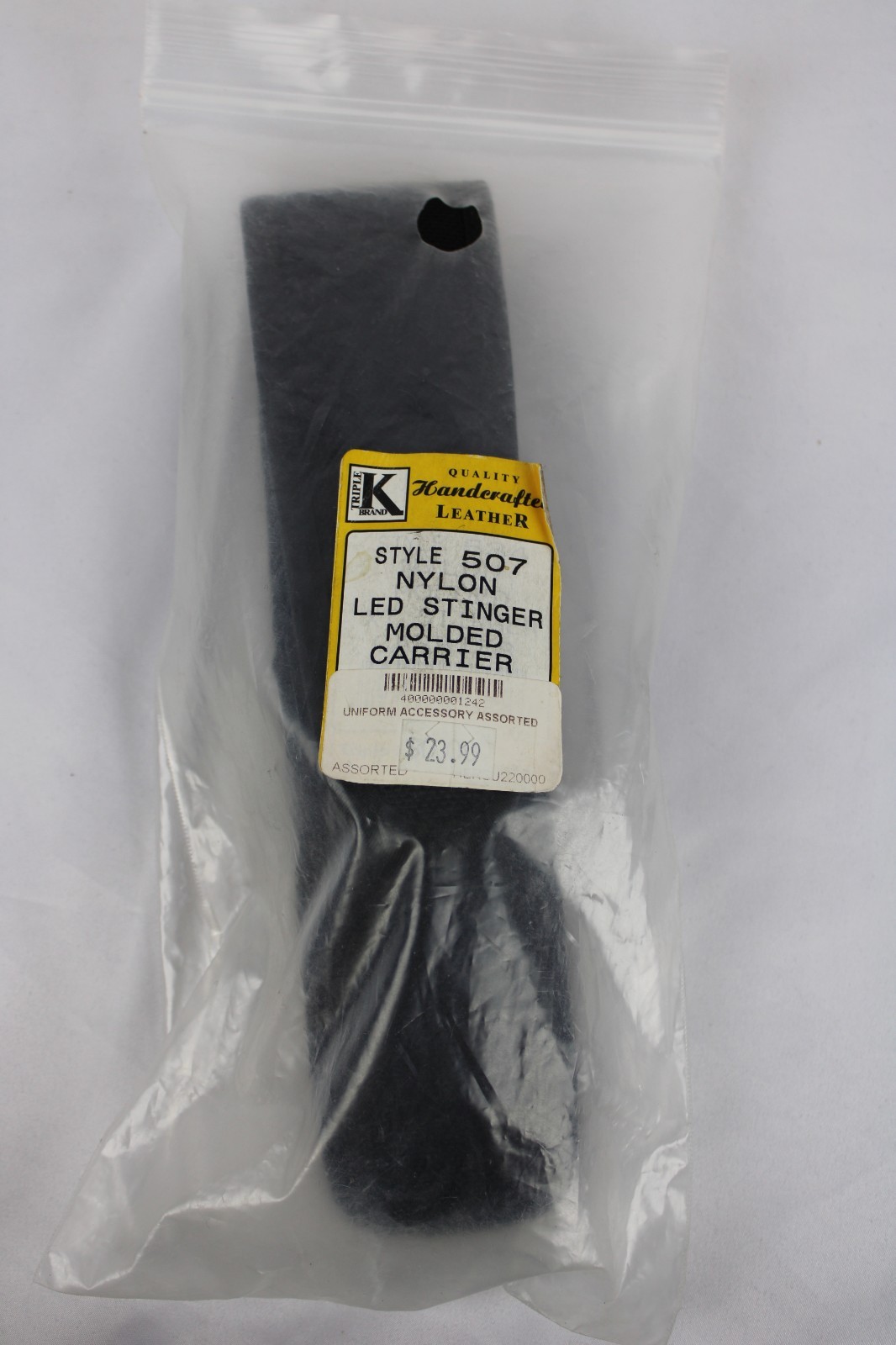 Nylon LED Stinger Molded Flashlight Carrier – Black – New