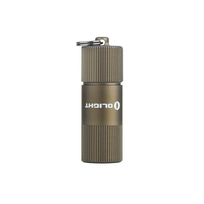 Olight i1R 2 EOS Desert Tan Rechargeable LED Keychain Flashlight, 150 Lumens