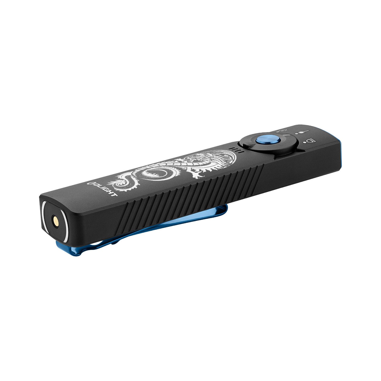 Olight Arkfeld Pro Dragon CW Flat EDC Flashlight (LED Light, UV & Laser), 1300 L