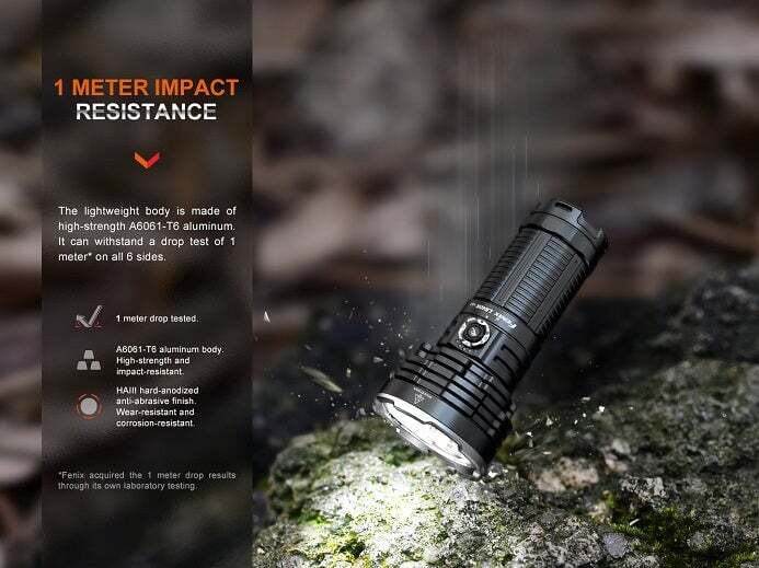 Fenix LR40R V2.0 15000 Lumens Rechargeable Long-Range Flashlight Torch