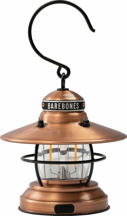 Barebones Living Edison Mini Lantern Powder-Coated Steel/Copper Construction