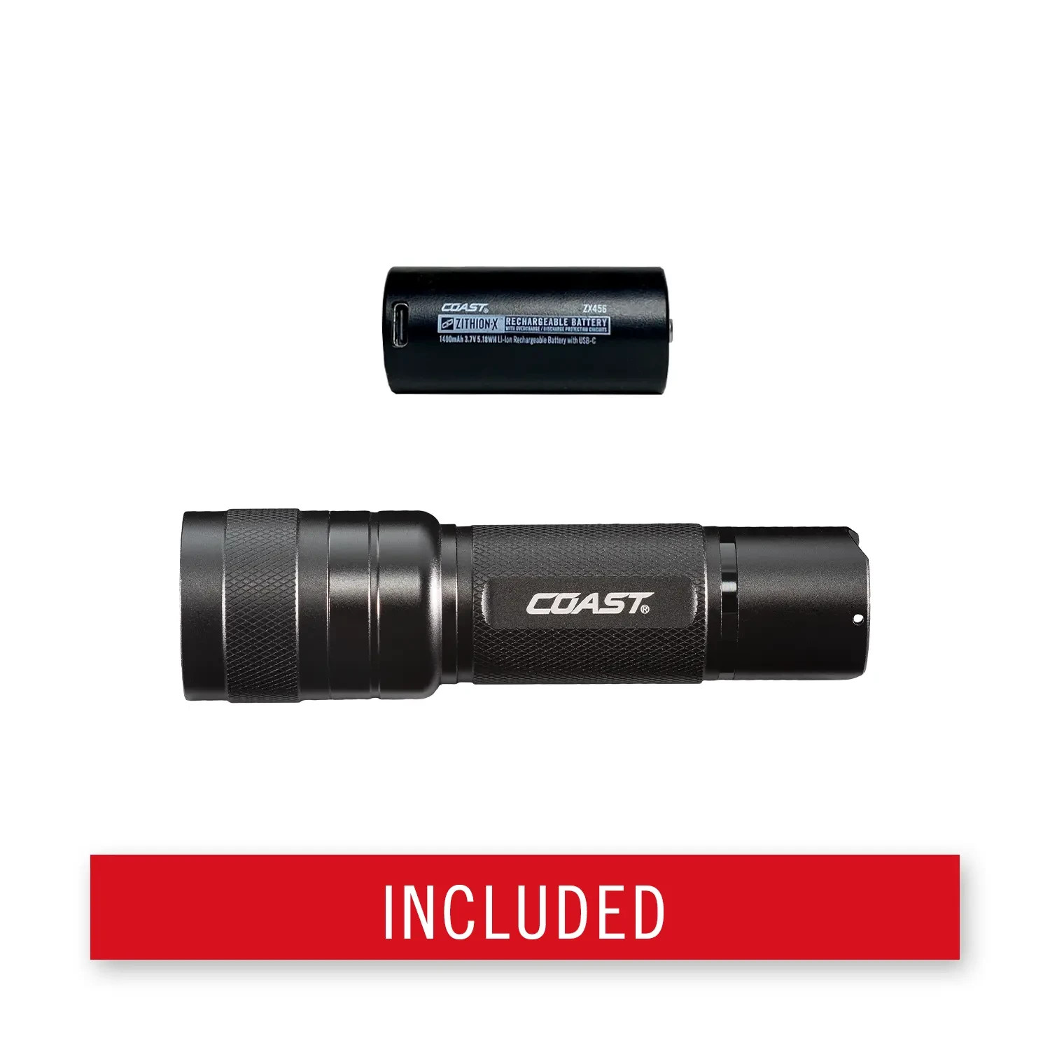COAST 1000lm Torch Rechargeable Dual Power 208 M Distance Flashlight IP54 # G56R