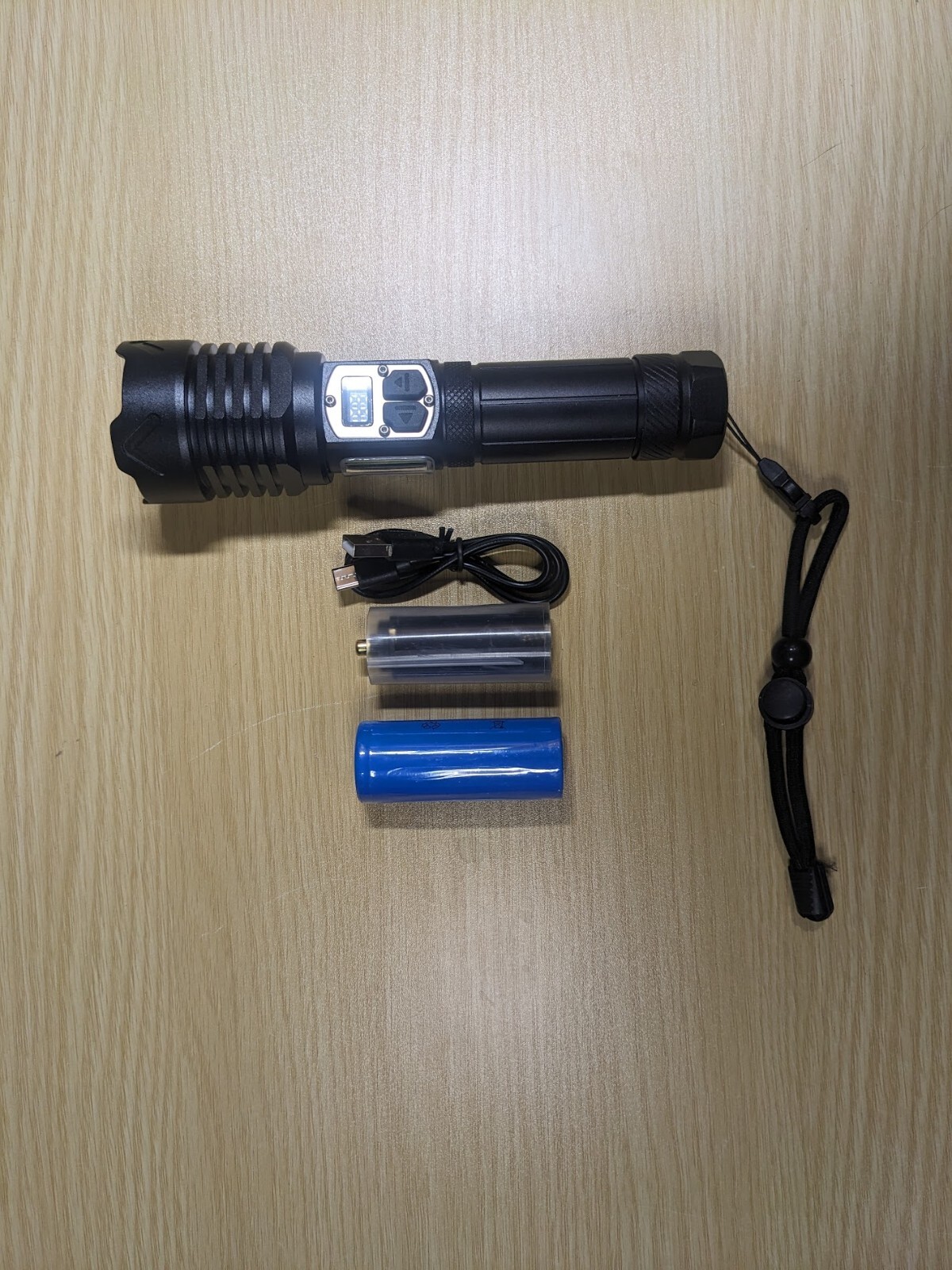 LED Multifunction Flashlight 28650/18650/AAA High/Low/Strobe w/ side light