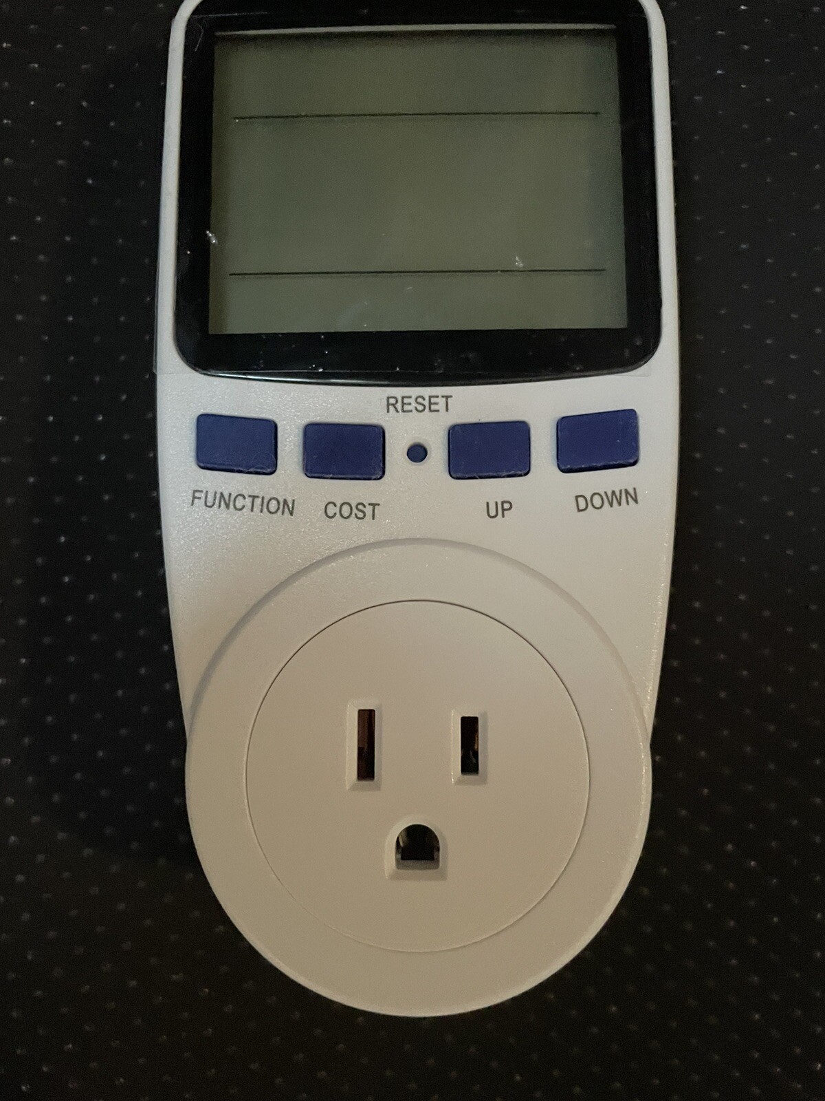 Energy Meter w/Built in Rechargeable Battery New White