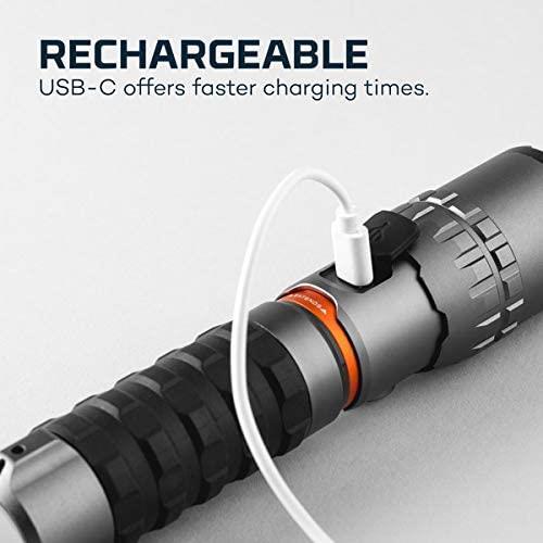 NEBO Slyde King 2K 2000 lumen flashlight / 500 lumen worklight 2-in-1 rechargeab