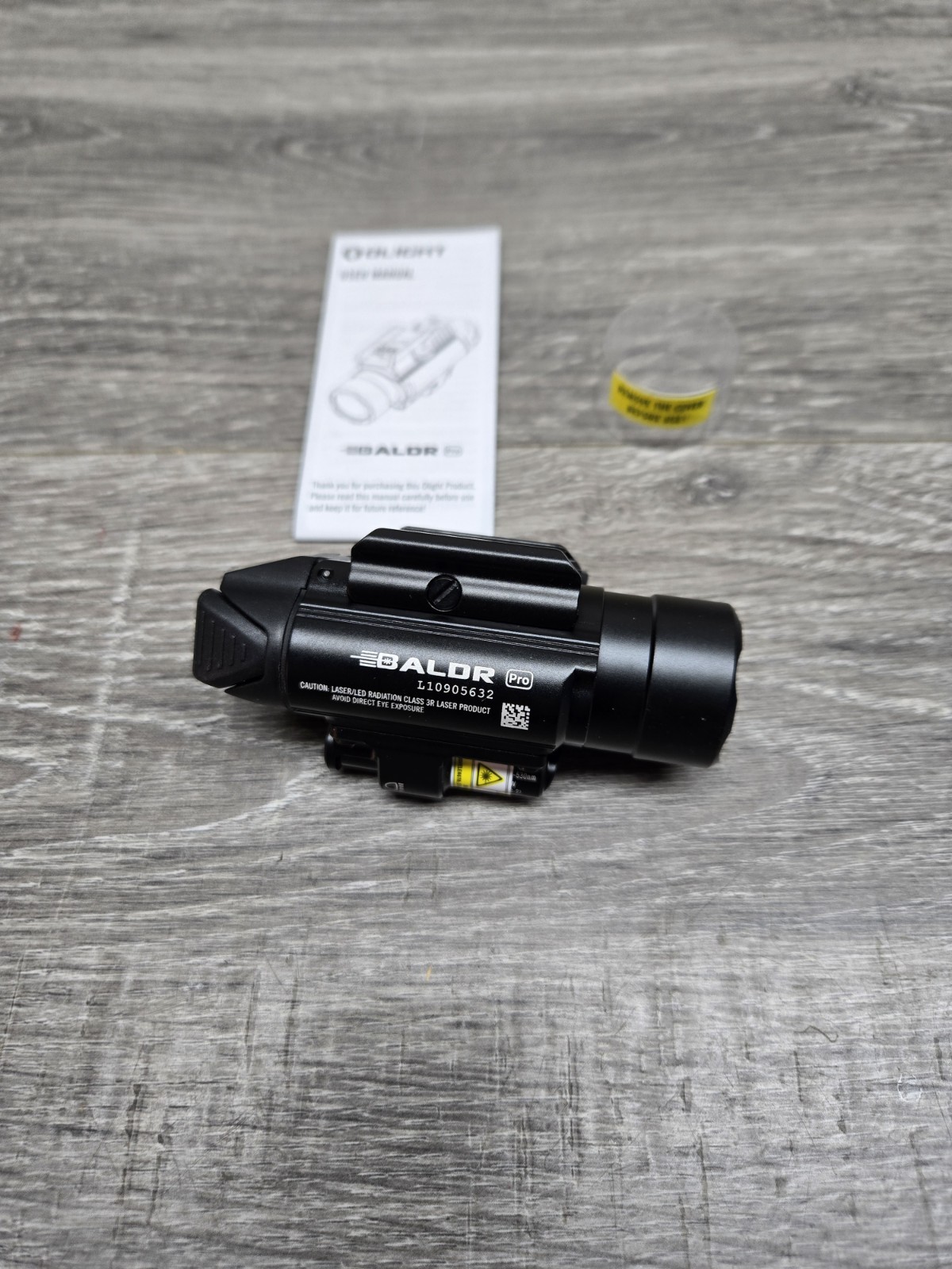 Olight Baldr Pro 1350 Lumen Pistol Flashlight With Green Laser Sight