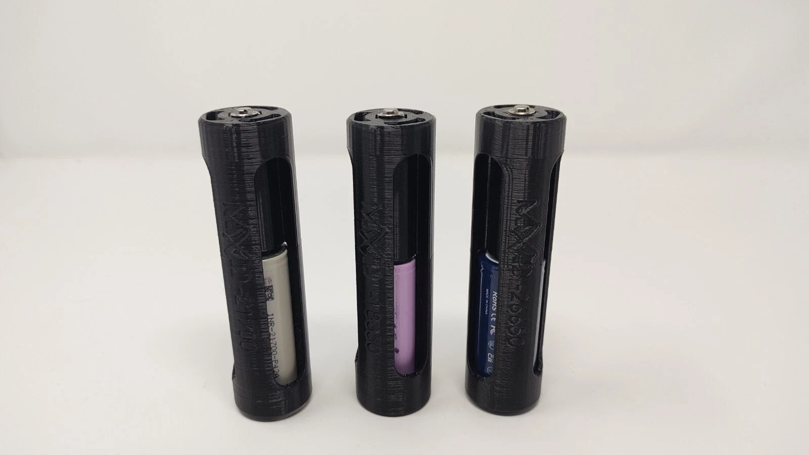 MXD 18650, 26650, or 21700 cell D battery adapter for flashlight maglite