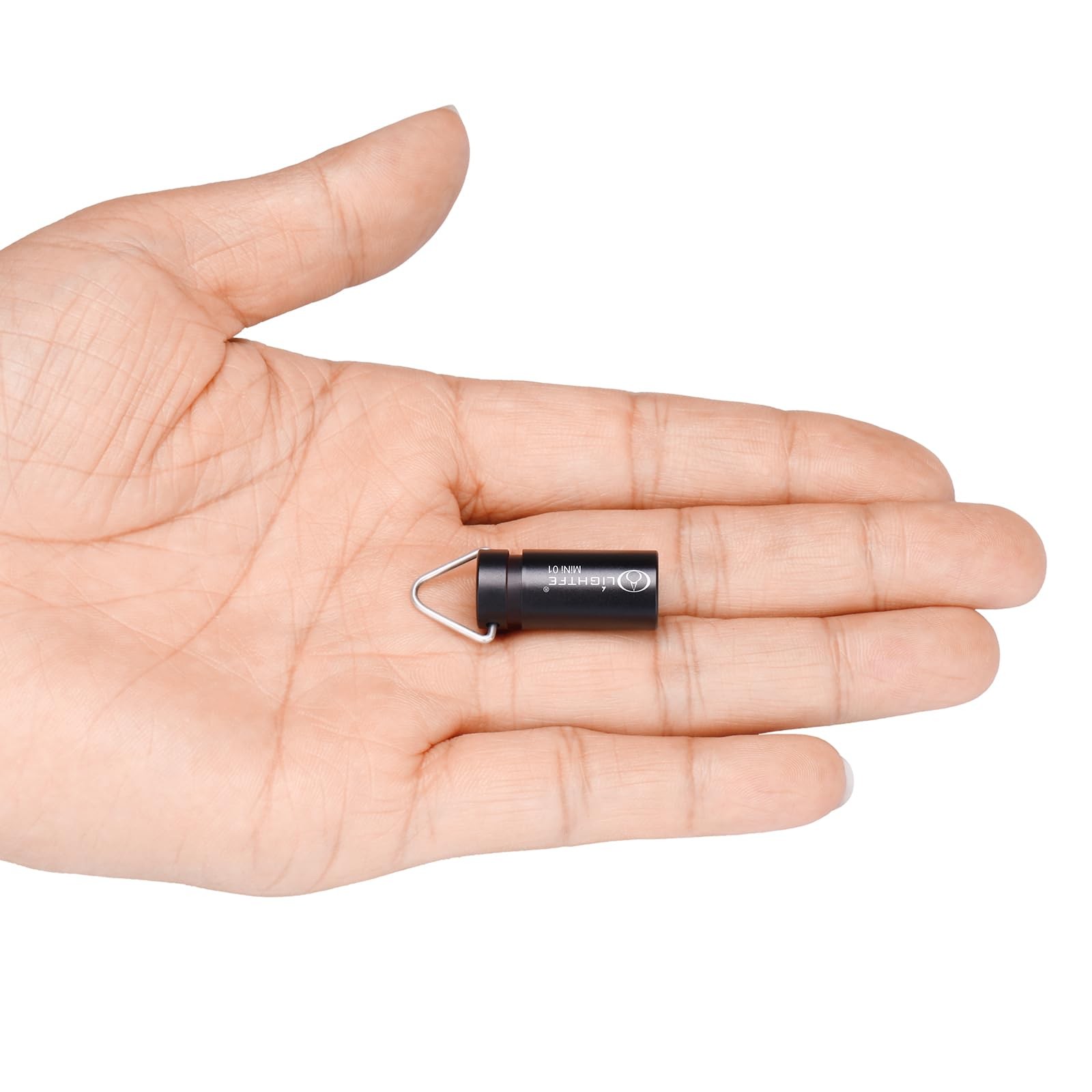 LIGHTFE MINI01 Keychain Flashlight Mini Light is Light, Mini01-Black