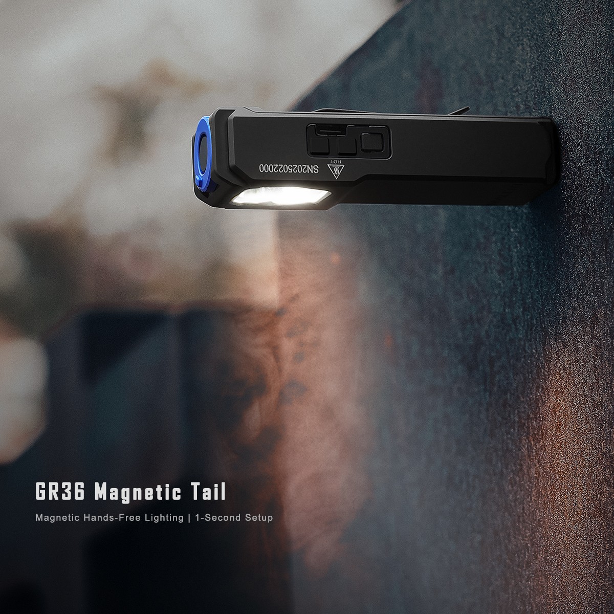 IMALENT GR36 EDC Flashlight 2800LM Long Beam UV Warm Light Magnetic Rechargeable