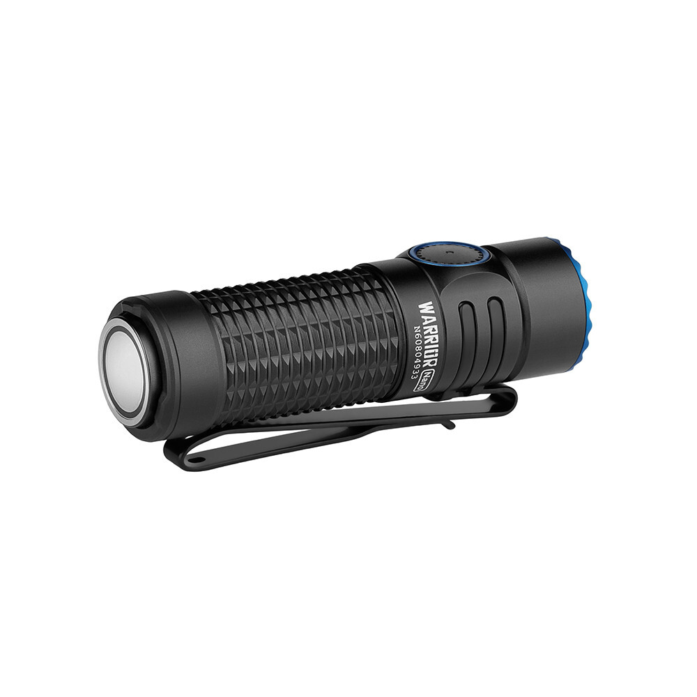 Olight Baton 4 Regal Blue Premium Rechargeable Flashlight & Warrior Nano Black