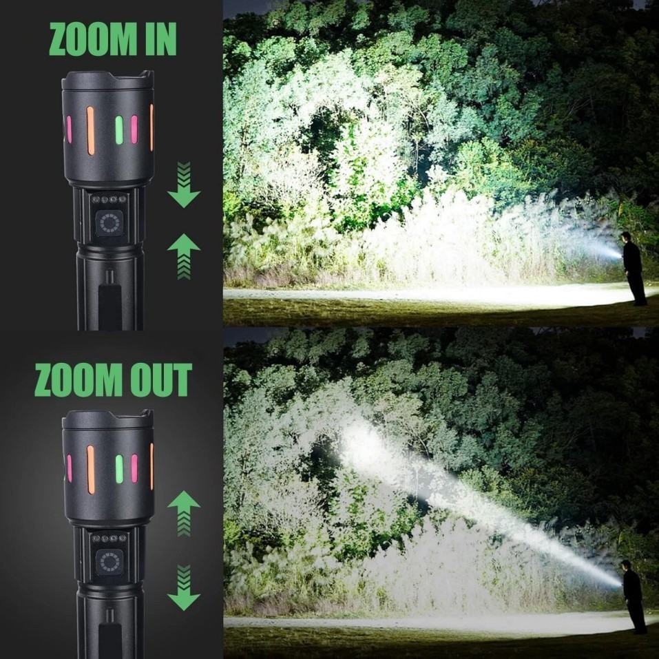 350000000 Lumen Super Bright LED Tactical Flashlight Rechargeable Work Light++=*