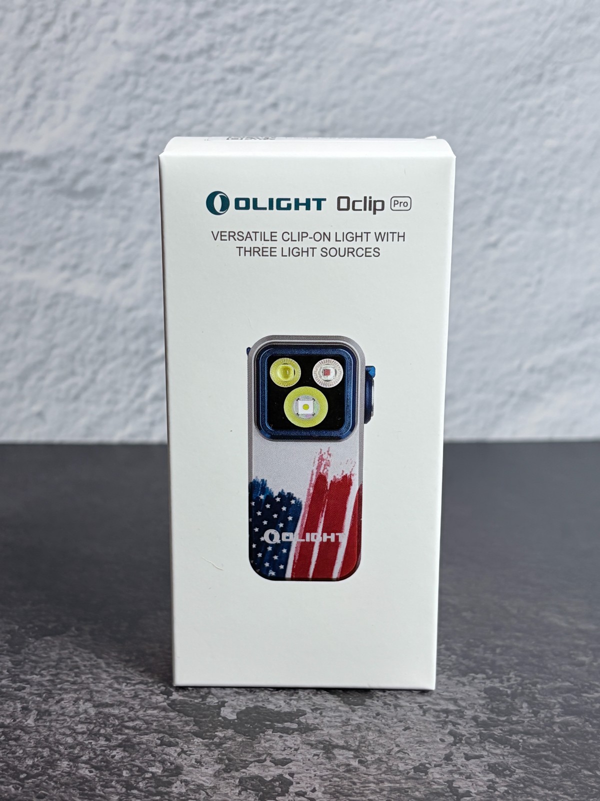 Olight Oclip Pro Stars & Stripes Edition 500 Lumens Clip on Flashlight