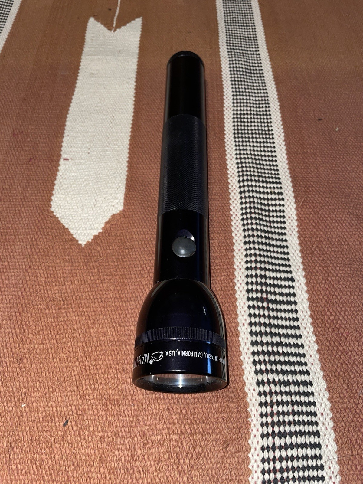 Vtg Mag-Lite 3 D Cell 12.5” Flashlight, Black, LED Bulb, USA Batteries Included