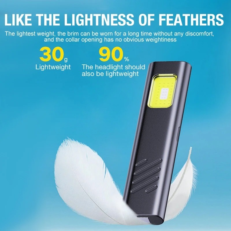Powerful Mini LED Keychain Flashlight USB Rechargeable Waterproof EDC SOS Light