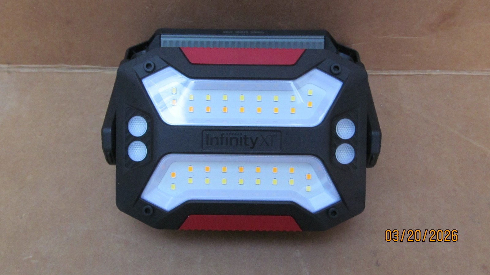 Infinity X1 3000-Lumen LED Solar work light: 3-color temperature magnetic, USB-C
