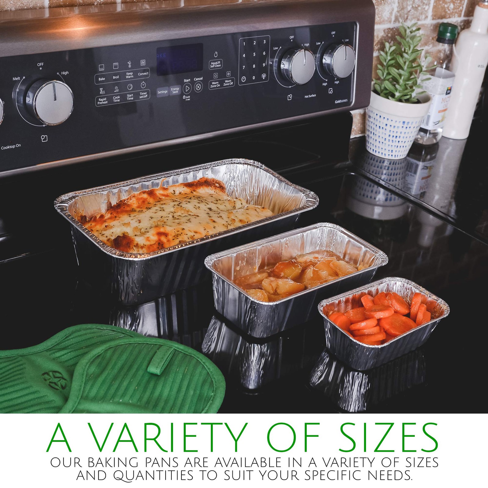 PLASTICPRO [1 Lb 10 Pack Disposable Loaf Pans Aluminum Tin 1 Pound, Silver