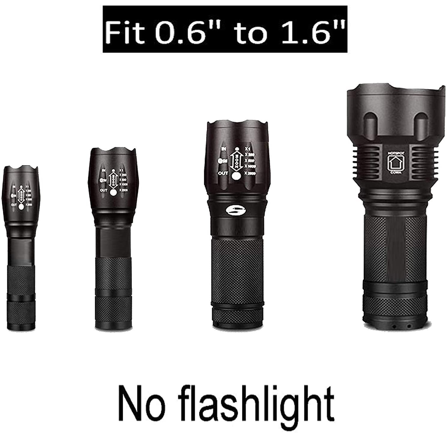 Magnetic Base Mount Flashlight Mounting Brackets Flashlight Holder Strong Magnet