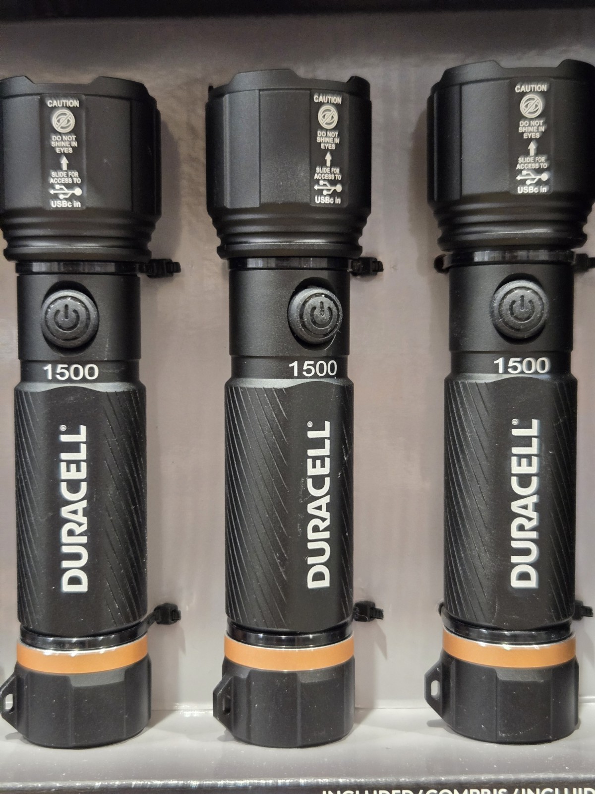 Duracell Durabeam Ultra Hybrid🔦🔦🔦 Flashlights 1500 Lumens Rechargeable 4 Pack