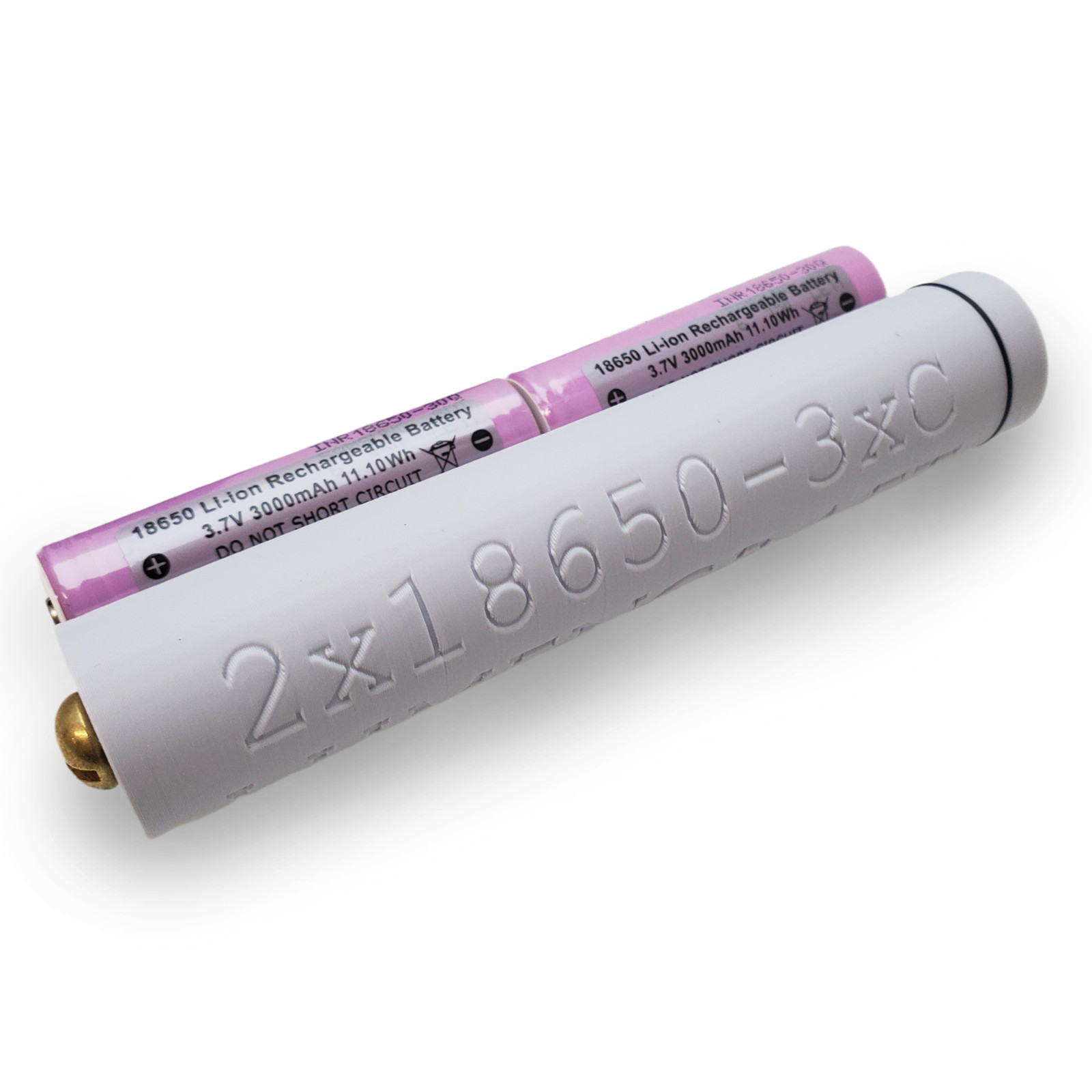 2x 18650 to 3C Cell Battery Sleeve for Maglite (batteries not included)