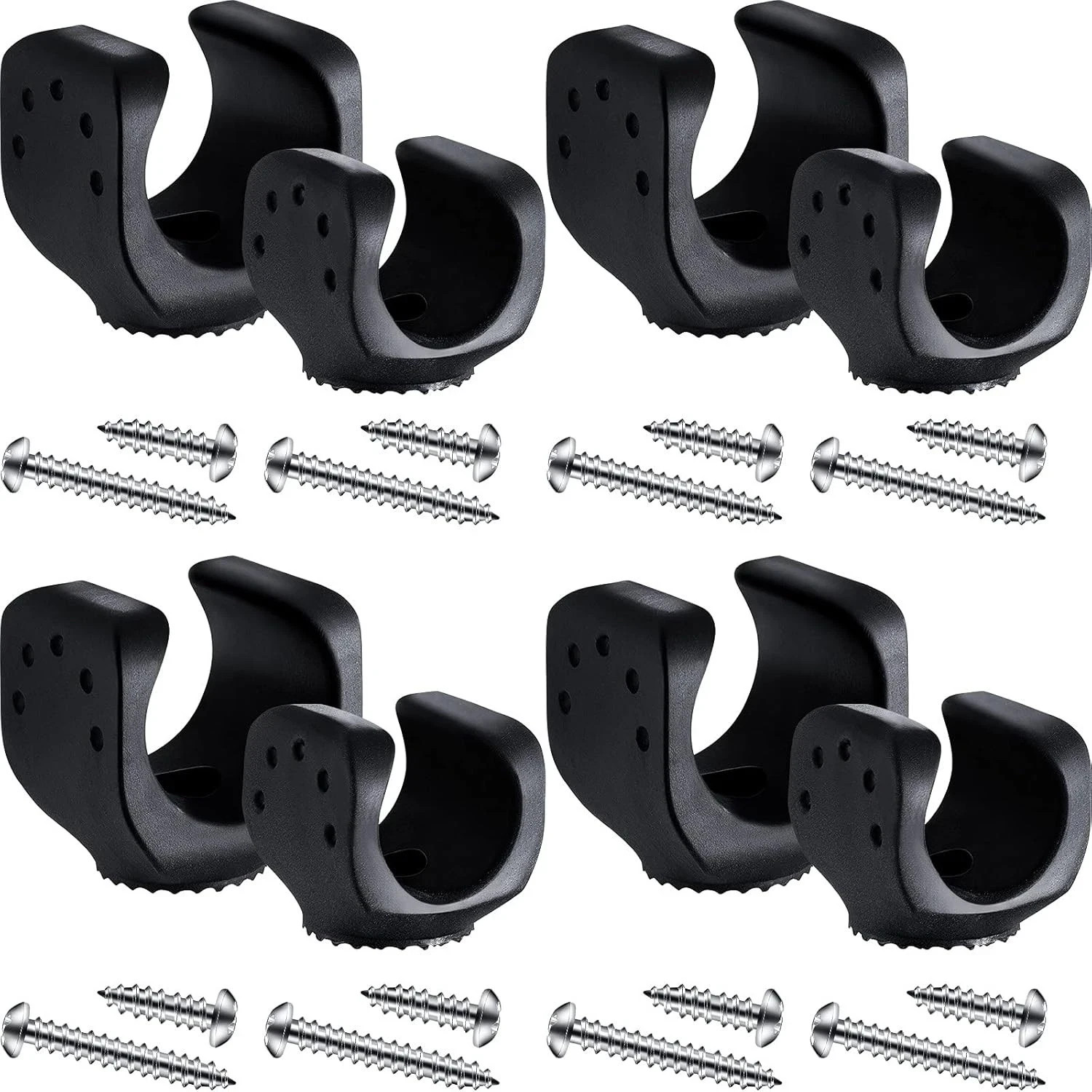 8 Pieces Flashlight Holder Flashlight Mounting Brackets with Screws Versatile Cl