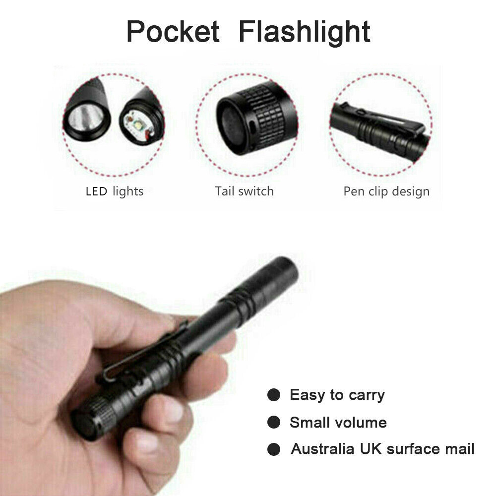 Tactical Flashlight Small LED Torch Light Mini Super Bright Penlight Waterproof