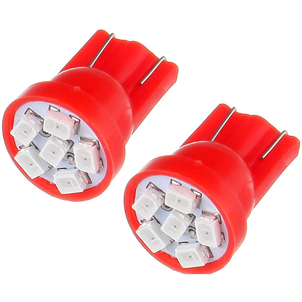 cciyu 194 Extremely Bright:LED Bulbs 6-3020-SMD Dashboard Gauge Light Red