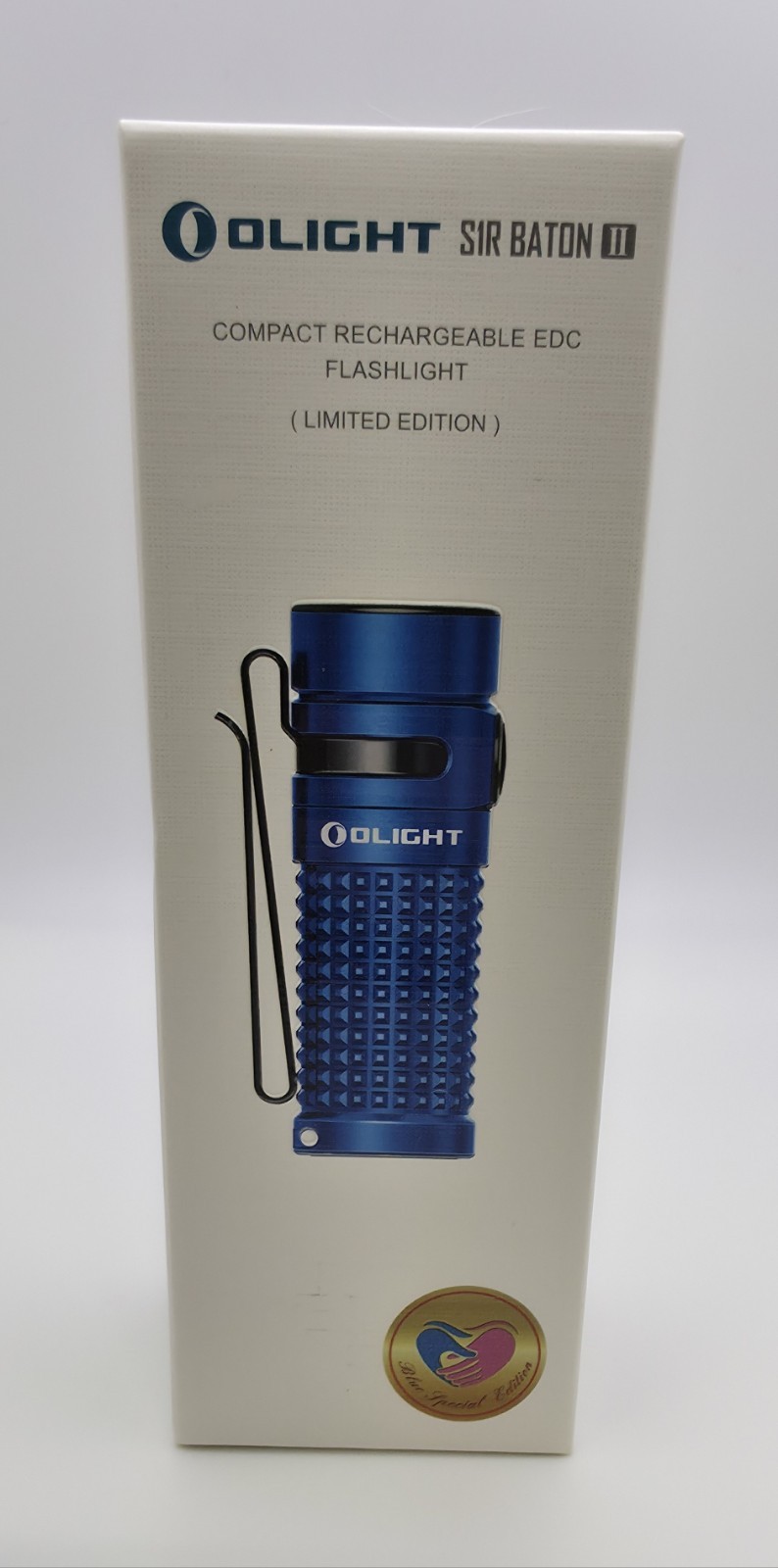 OLIGHT-LImited Edition S1R Baton II Flashlight In Blue (Box Damage)