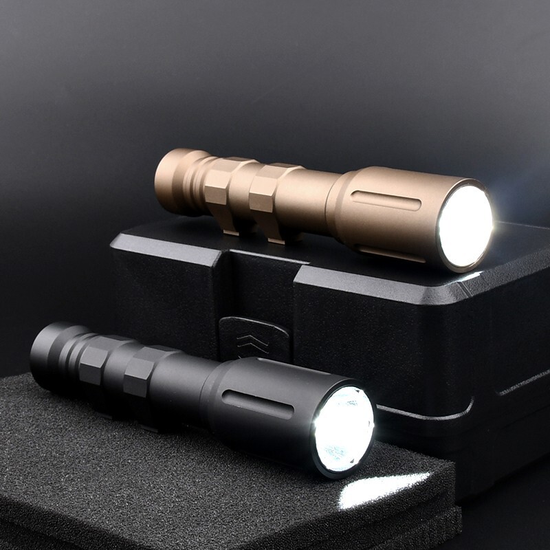 Tactical Metal PLHV2 Flashlight LED1000 Lumen Weapon Light Fit 20mm Rail Airsoft