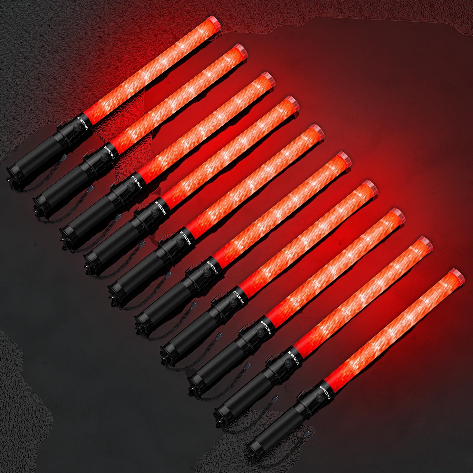 10 Pack 21 Inch Safety Air Traffic Control Wand, Signal Traffic Safety Baton …