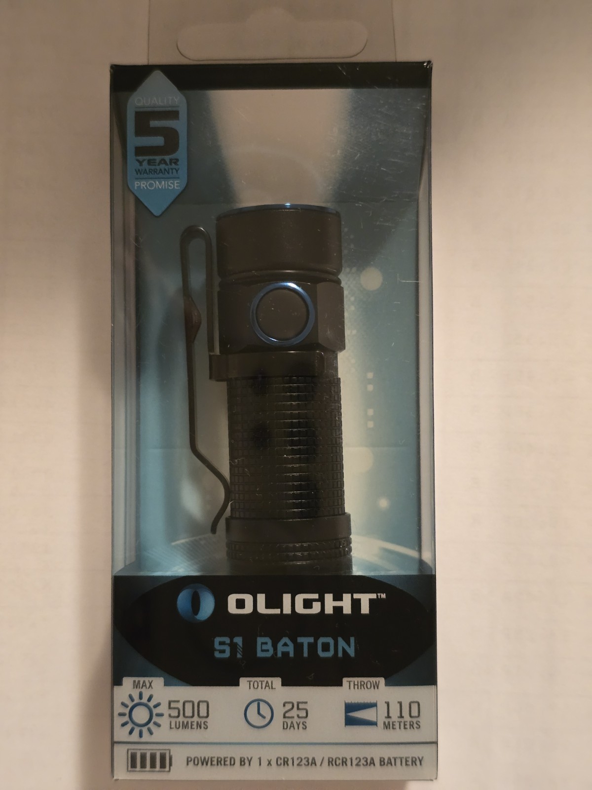 OLIGHT ORIGINAL S 1 NEW COLLECTIBLE CONDITION 500 LUMENS IMPOSSIBLE TO FIND