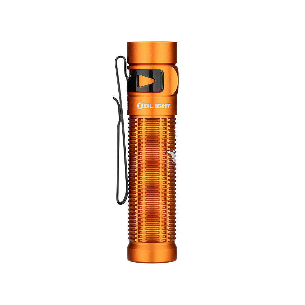 Olight Baton 3 Pro Orange Skeleton Rechargeable Flashlight, 1500 L, Cool White