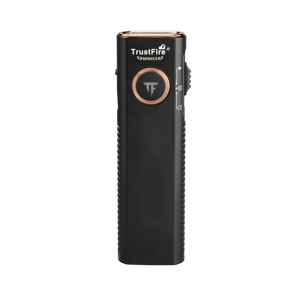 TrustFire X3 Rechargeable EDC Flashlight 1050LM, White/Red /Green Laser Light US