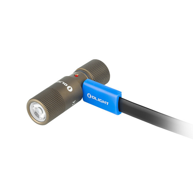 Olight i1R 2 EOS Desert Tan Rechargeable LED Keychain Flashlight, 150 Lumens