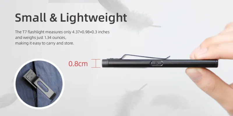 600LM MINI WARSUN LED KEYCHAIN FLASHLIGHT USB C RECHARGEABLE TORCH POCKET SIZED