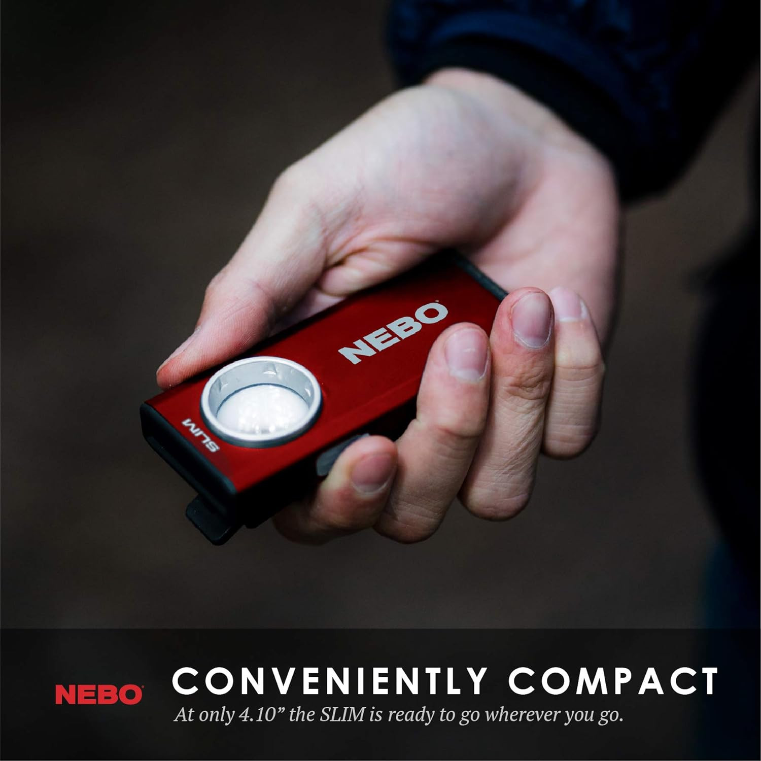 Slim Pocket Flashlight | 500 Lumens, Rechargeable Mini EDC Work Light, Magnetic
