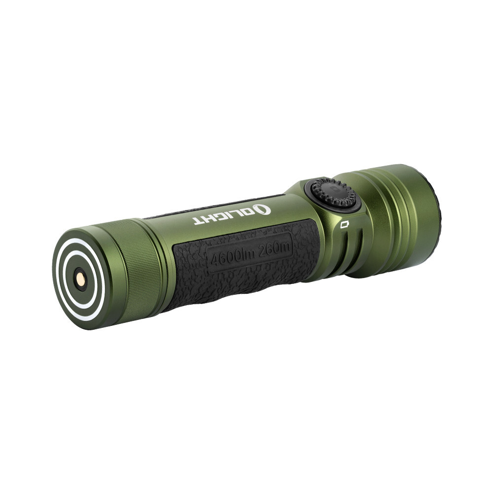 Olight Seeker 4 Pro OD Green Flashlight, Versatile Holster, 4600 Lum, Cool White