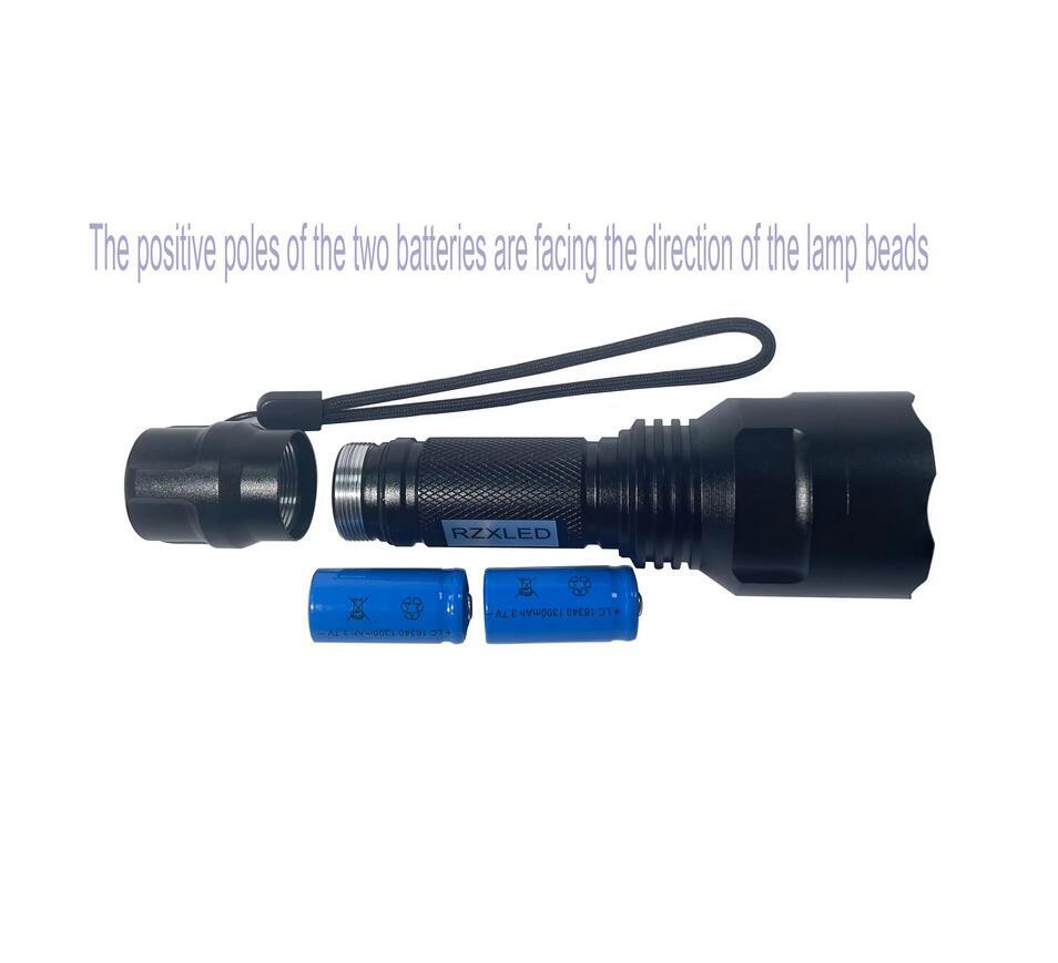 Professional Shortwave UVC 260nm Ultraviolet Flashlight for Mineral Fluorescent