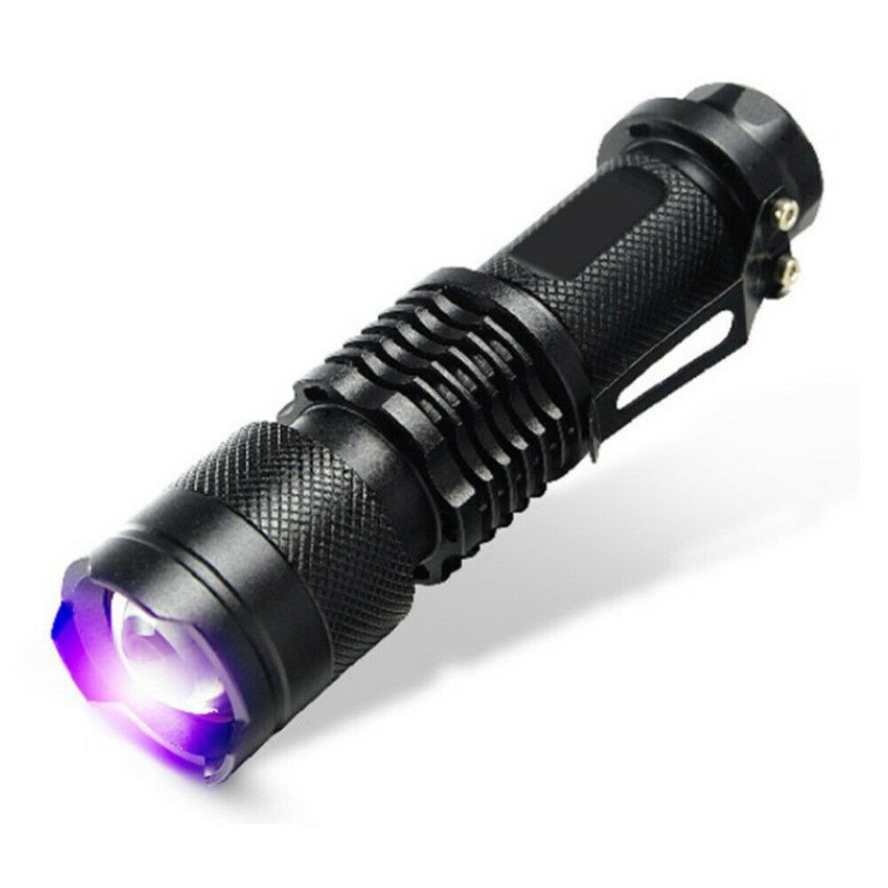 2Pcs UV Ultra Violet LED Flashlight Blacklight Light 395nm Inspection Torch Lamp