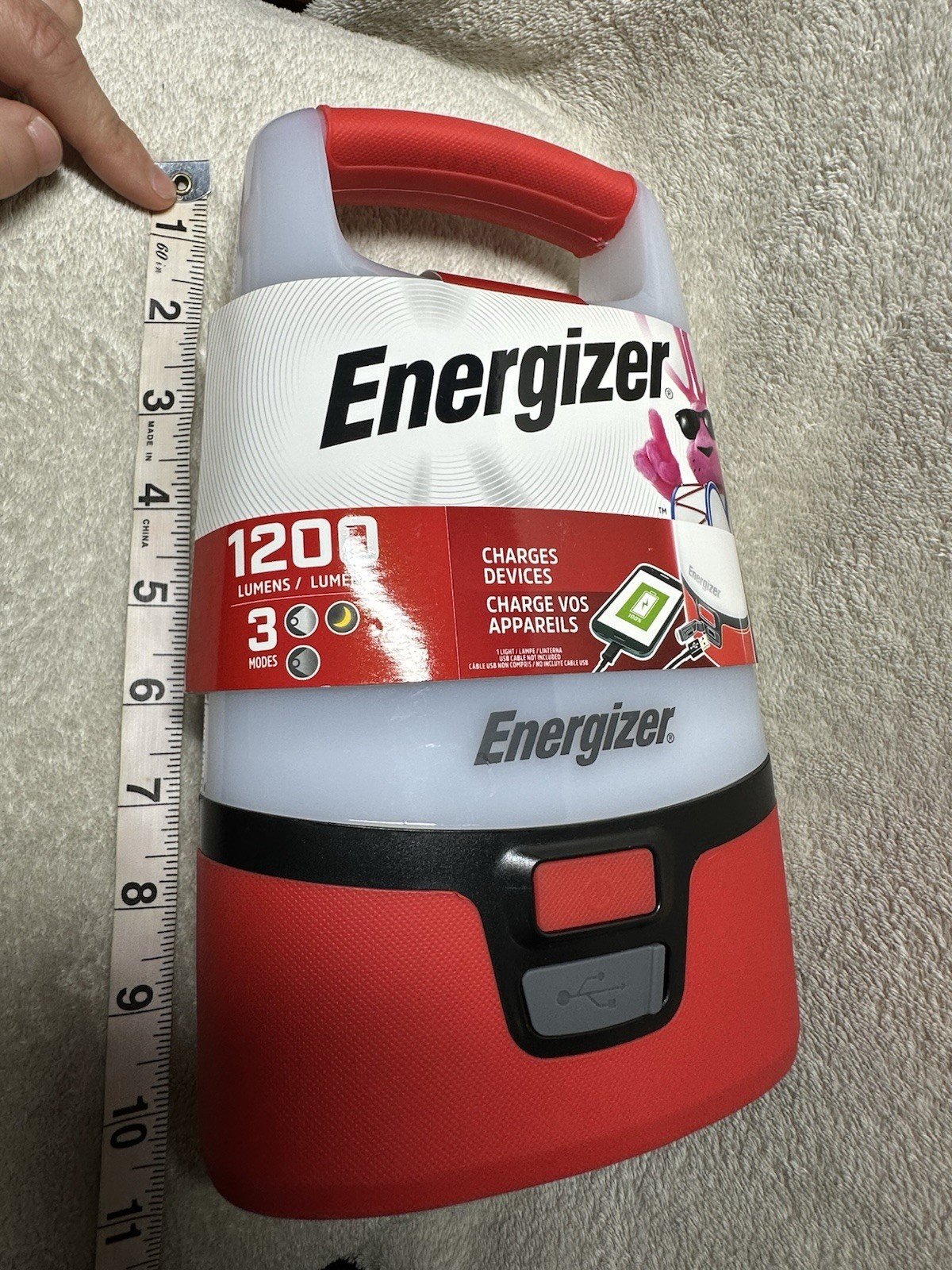 Energizer Vision LED 1200 Lumens USB Lantern Light & Phone Charger