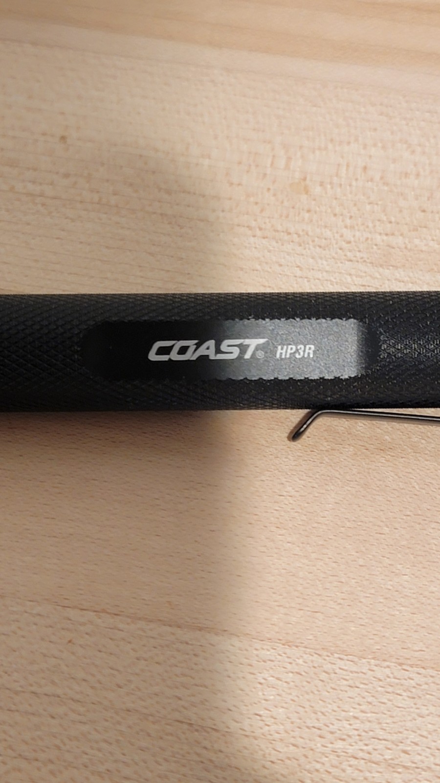 COAST HP3R 500 Lumen Rechargeable LED Penlight Twist Focus 3 Modes Black NOB