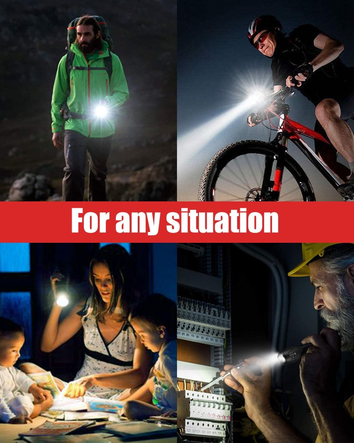 Victoper LED Flashlight 2 Pack, Bright Tactical Torch High Lumens with 5 Modes,