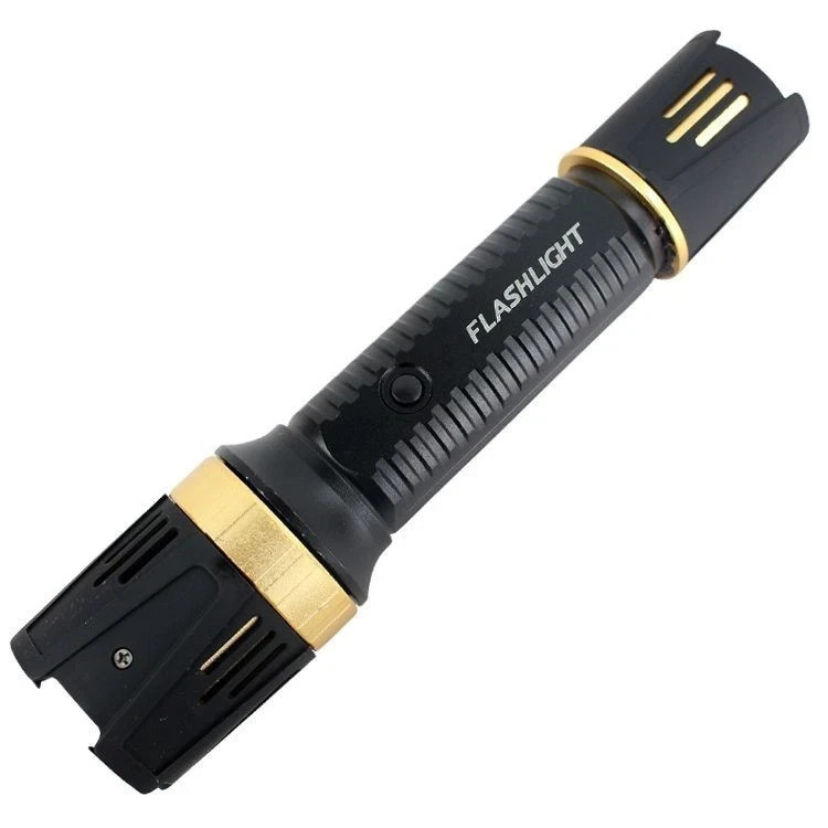 Defender-Xtreme Black Multifunction 230 Lumens Flashlight Self Defence