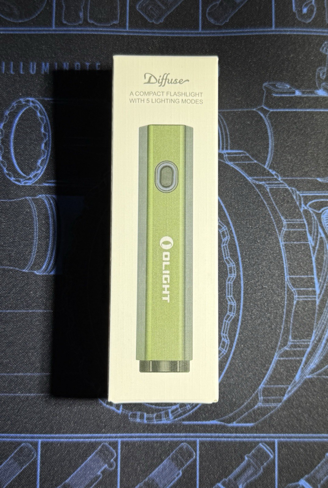 Olight Diffuse 700 Lumen EDC Pocket Flashlight, ODG Engraved Happy Father’s Day