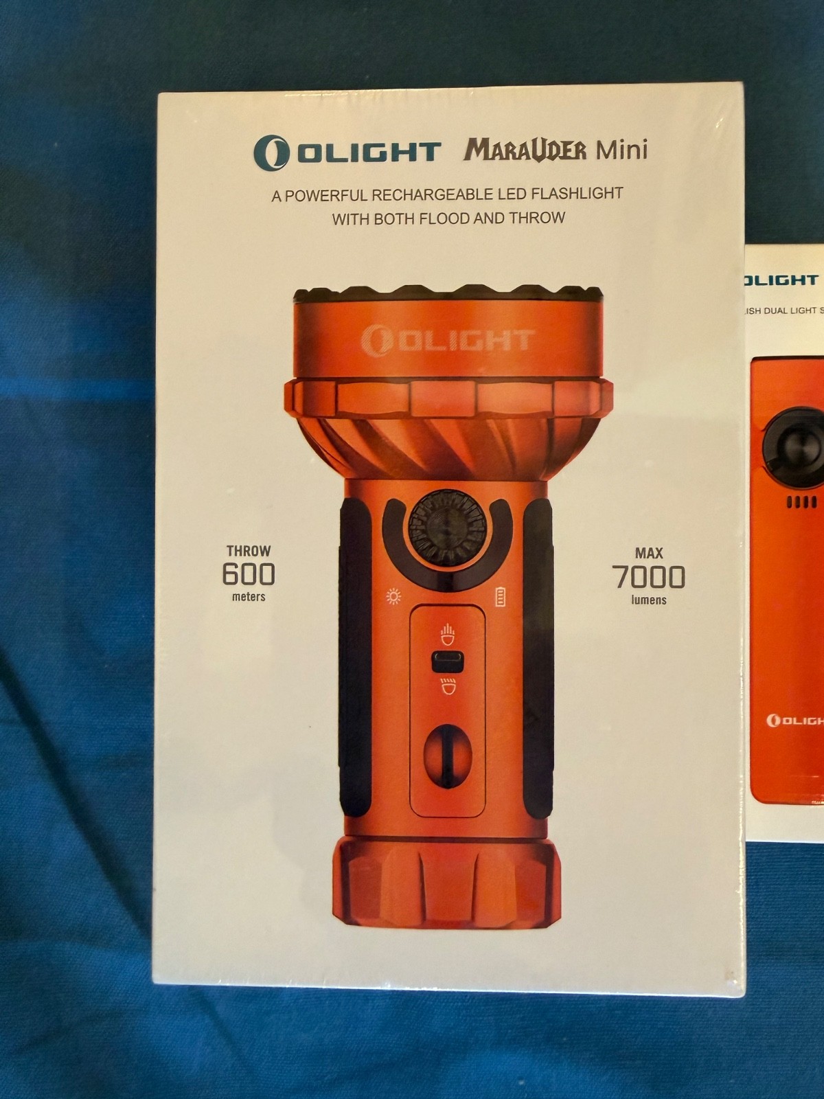 Olight Marauder Mini ORANGE BUNDLE! MARAUDER MINI, ARKFELD, AND I1R2 PRO NEW!!