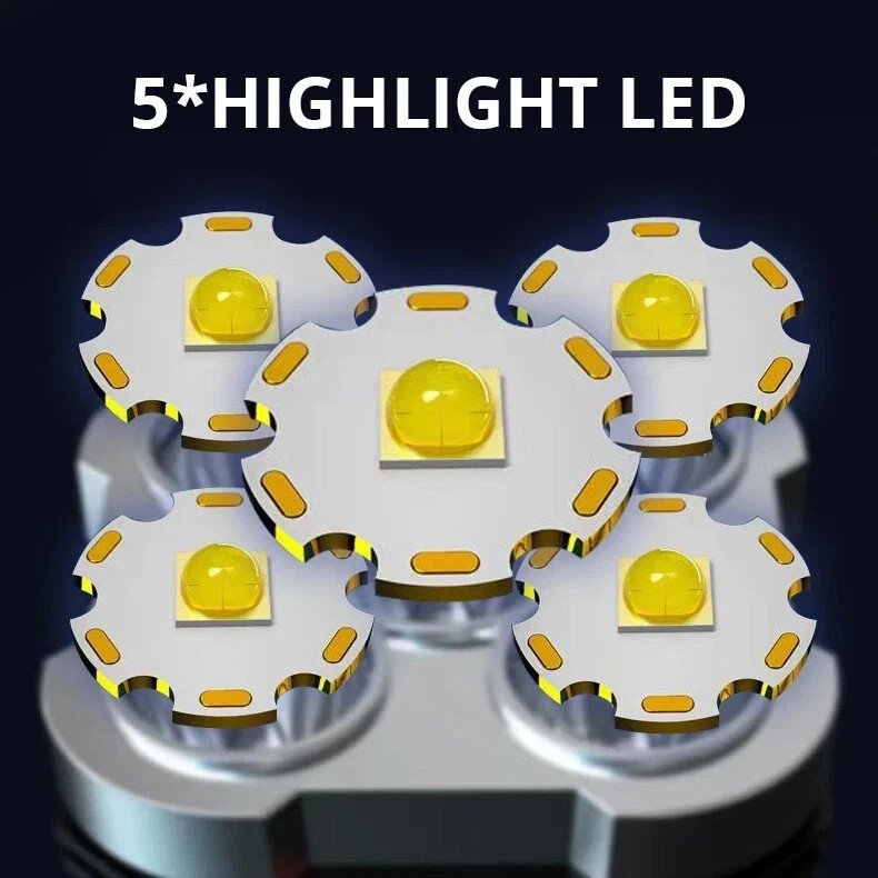 Super Bright LED Torch Flashlight Tactical Camping Outdoor Lamp USB Rechargeable