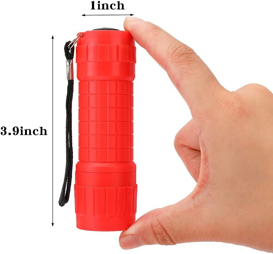 KunHe 5 Pack Plastic Small Mini LED Flashlight COB Flashlights for color 1