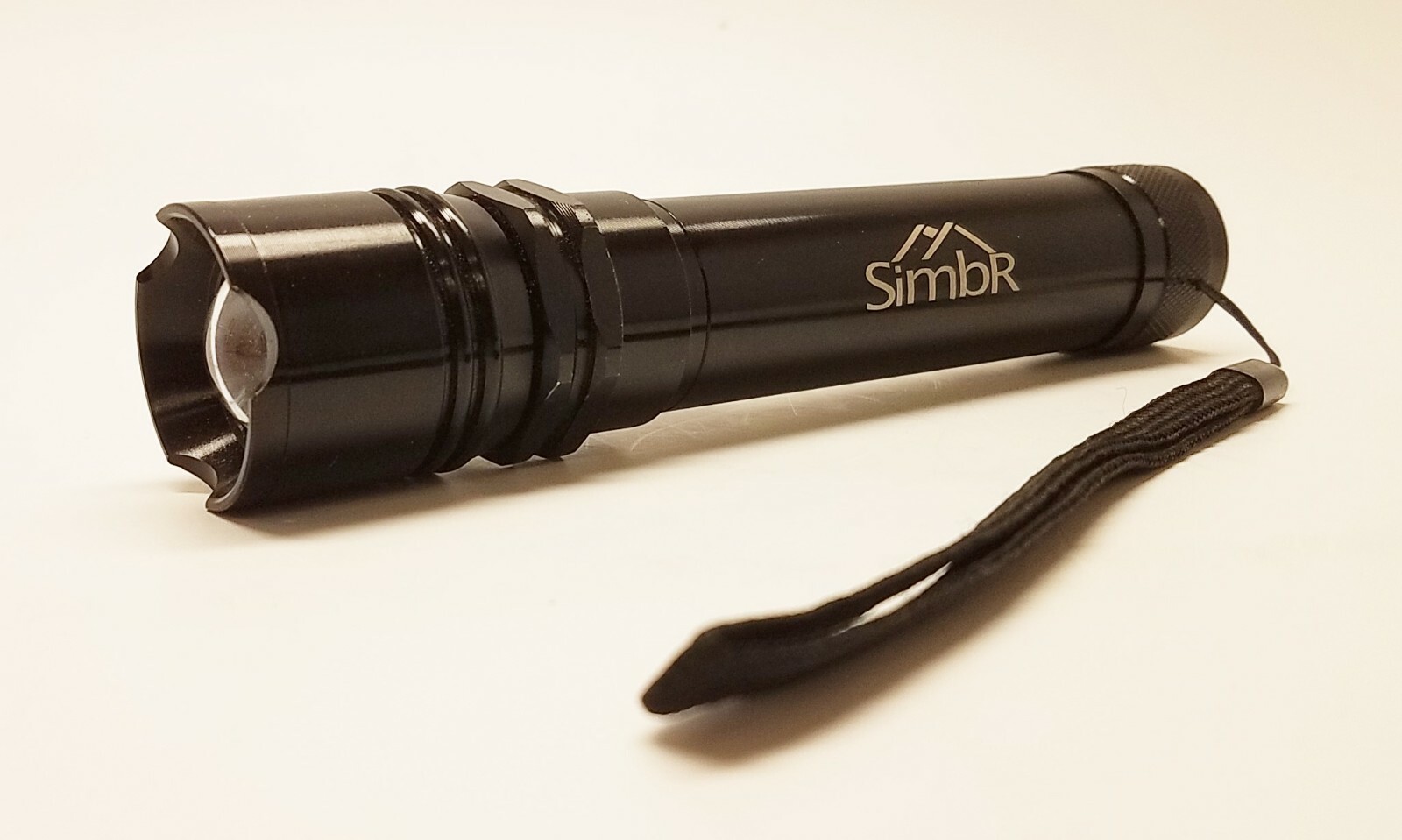 SIMBR 3 in 1 LED Torch Adjustable Flashlight with Warning Light & End Magnet