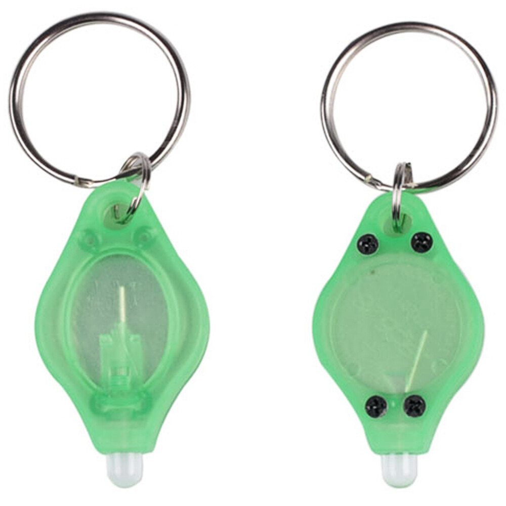 Mini LED Keychain Flashlight Key Ring Light Bright Torch Outdoor Hiking