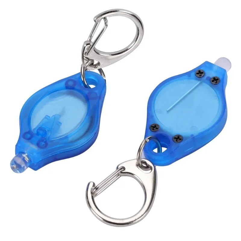 20x LED Mini Keychain Flashlight Key Ring Light Bright Lamp Torch Gifts Lights